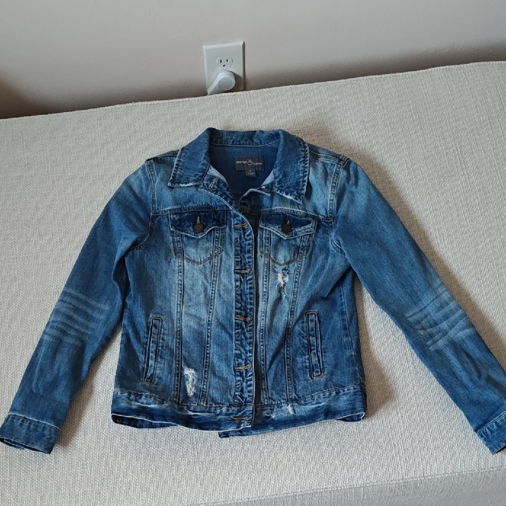 Market & Spruce Classic Blue Denim Jacket